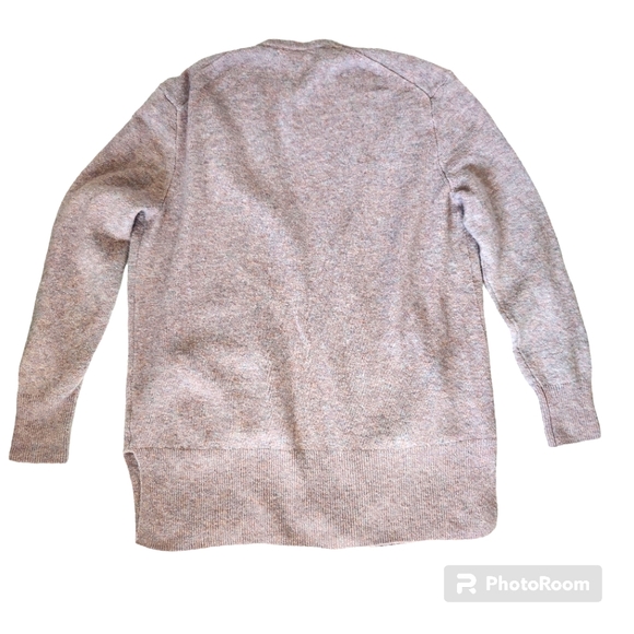 Madewell Wool Blend Walker Cardigan Sweater, Open Front, Pockets, Slouchy Fit M - Picture 4 of 12